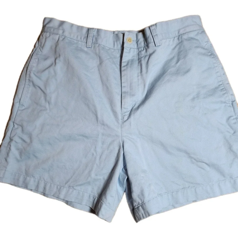 Vineyard Vines By Shep & Ian Chino Shorts Mens 33 Light Blue Regular Fit Pocket
